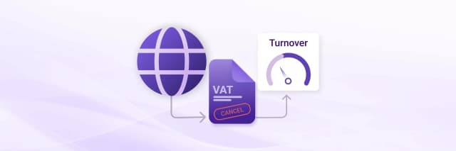 UK VAT deregistration illustration showing turnover threshold and VAT cancellation process.