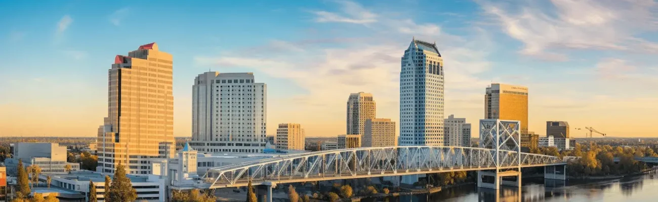 City illustration for the California sales tax guide